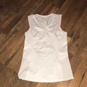 Lululemon white tank fitted no size
